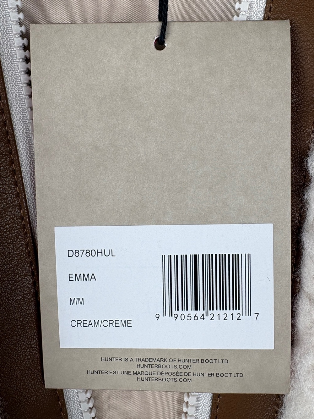 NWT Hunter Emma High Pile Fleece Jacket Cream Brown Cozy Sherpa Coat Medium - Picture 16 of 16
